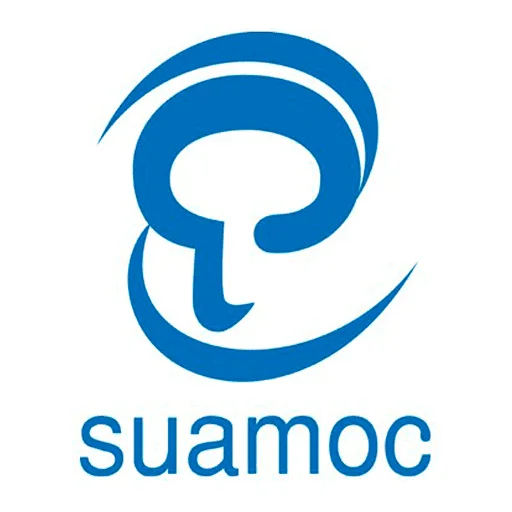 Logotipo de SUAMOC, Sociedad Uruguaya de Análisis y Modificación del Comportamiento, asociado al aniversario 50 años ALAMOC. Imagen de SUAMOC.