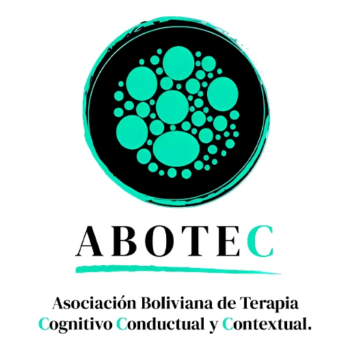Logo de ABOTEC, Asociación Boliviana de Terapia Cognitiva Conductual y Contextual, destacando su participación en el aniversario de ALAMOC Colombia.